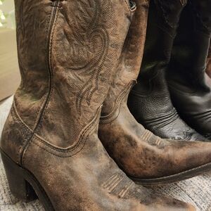 Brown Western Cowboy Boots Womens 10